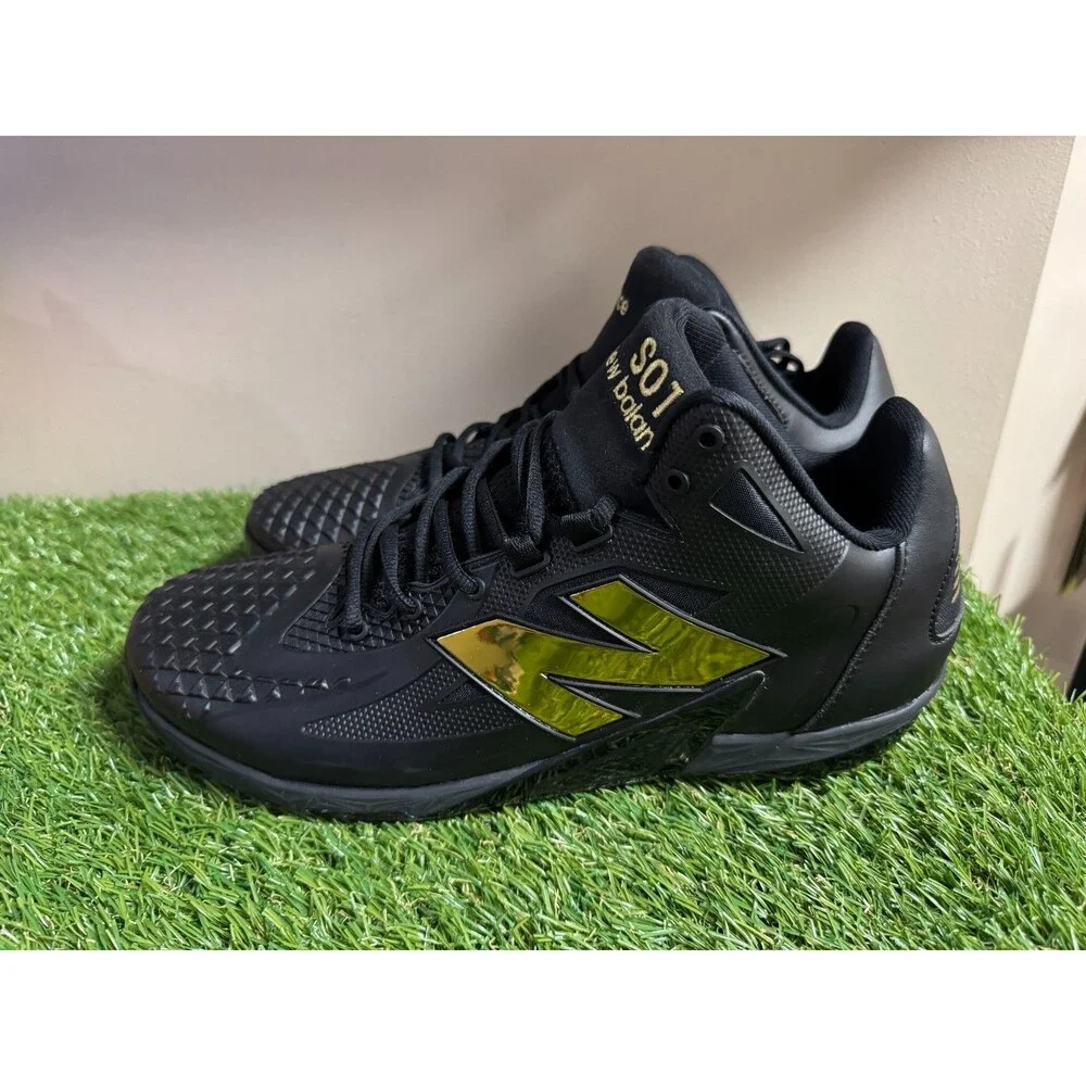 Men Size 11 New Balance FuelCell Ohtani 1 Black Gold Baseball Cleats MSHOBK1 NEW